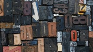 drvena slova za gutenberga.