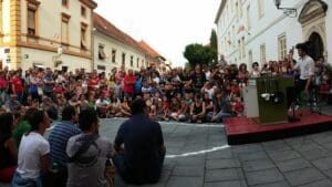 Varaždin, špancirfest,ulični performansklavir, photo by Bogdan Okreša Đurić..