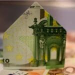 nekretnine, kuća od novčanice, euro.