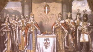 Lazar i Milica sa djecom Mara, Jelena, Dragana, Teodora, Stefan, Olivera i Vuk.