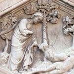 Stvaranje Eve, Andrea Pisano, 1334-36, Cathedral of Saint Mary of the Flower, Firenca, Italija