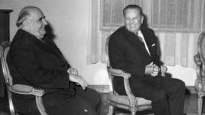 Miroslav Krleža i Josip Broz Tito