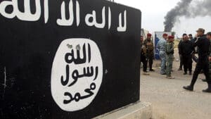 ISIS, zastava, napad, vojnici, borba