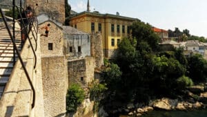 Stari most, Mostar, skakač, Bosna i Hercegovina, neretva