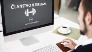 Članstvo u tereteni, online učlanjivanje, biznismen, računar, posao, sjedenje, zdravlje