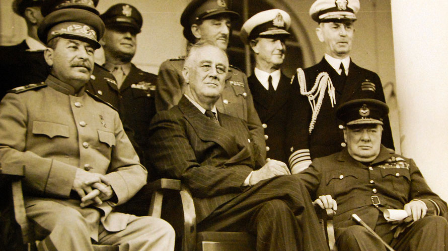 Teheranska konferencija, Staljin, Roosevelt, Churchil