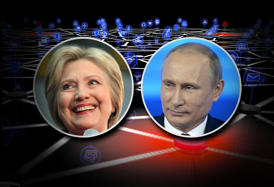 Hillary Clinton - Vladimir Putin - Hacking