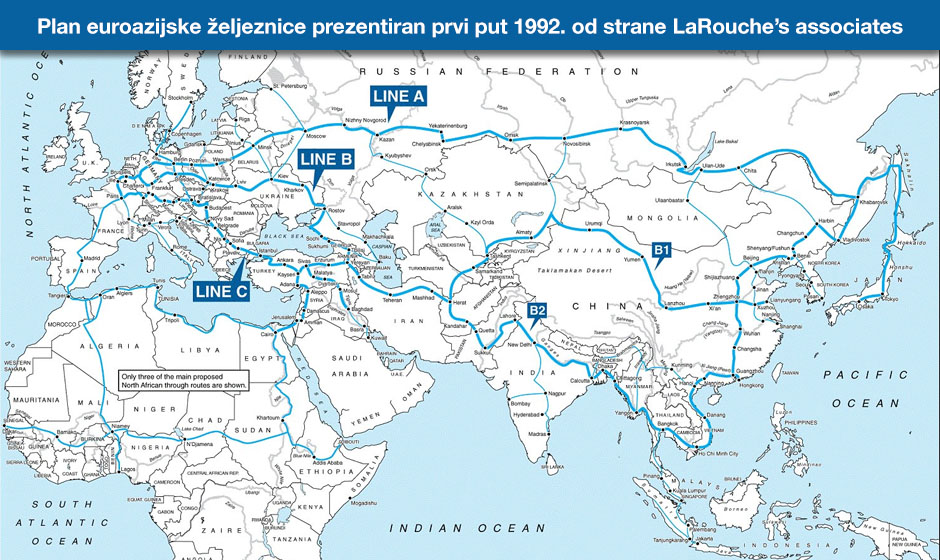 Euroazijska željeznica prezentirana prvi put 1992. godine