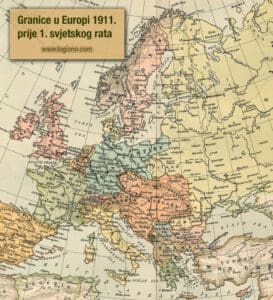 Granice u Europi - prije i poslije Prvog svjetskog rata