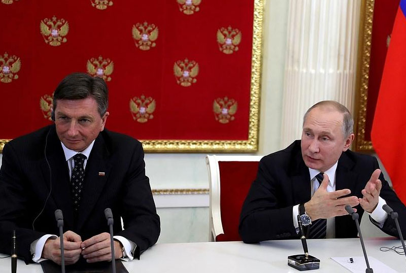 Borut Pahor - Vladimir Putin - Moskva