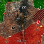 Karta - spanjanje turske i sirijske vojske