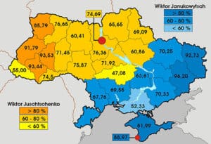 Karta Ukrajine