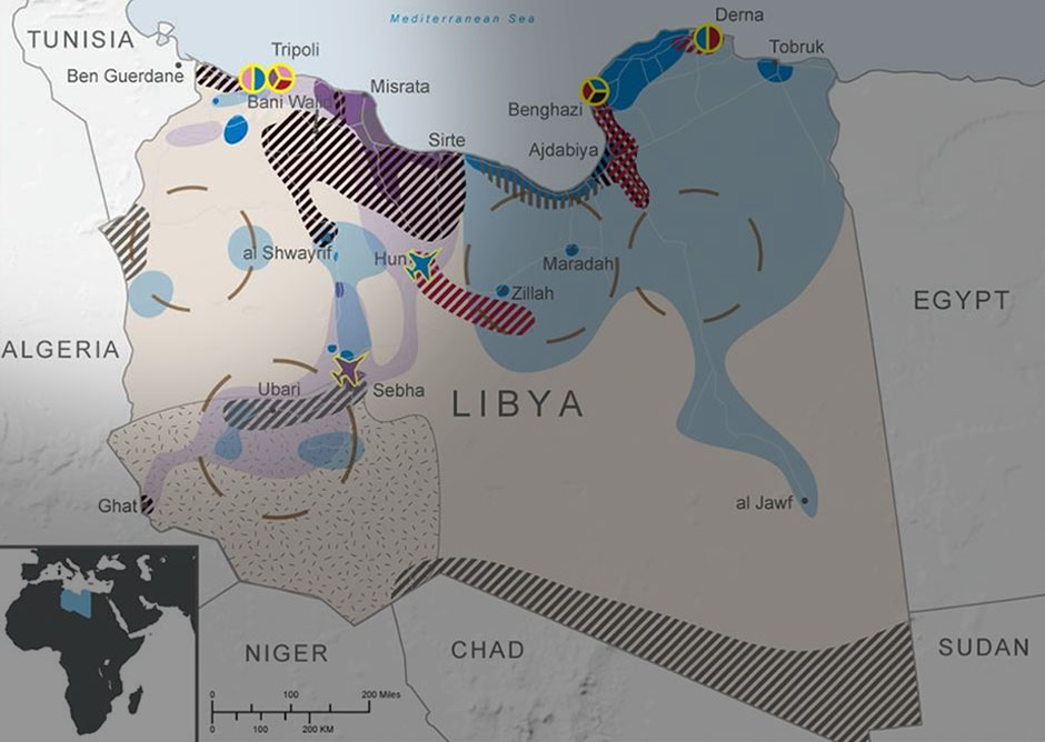 Karta - Zentan - Libija