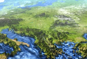 Balkan - 3D karta