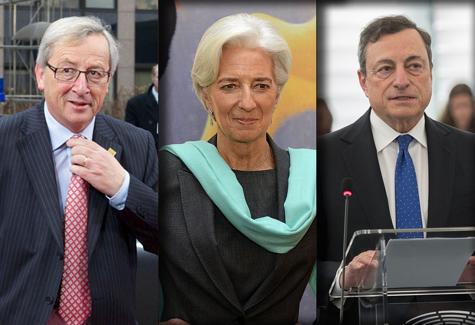 Juncker - Lagarde - Draghi - plaće