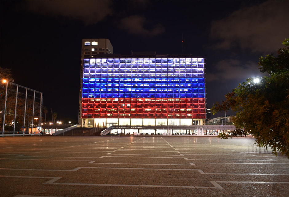 Tel-Aviv u bojama Rusije