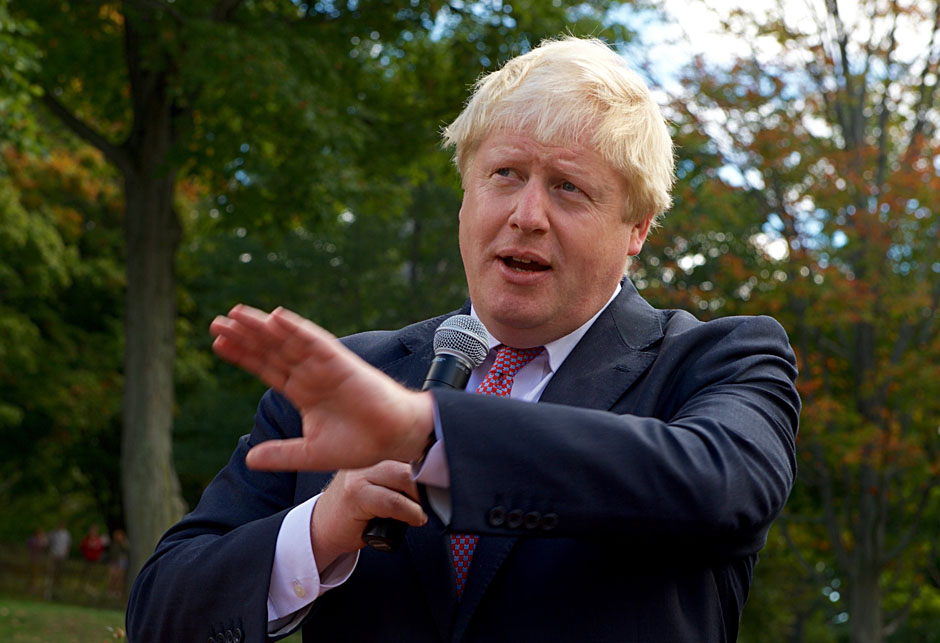 Boris Johnson - mikrofon