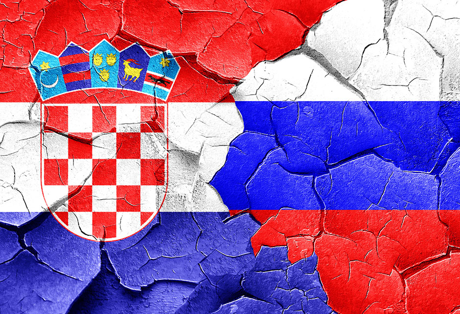 Hrvatska - Rusija -zastave