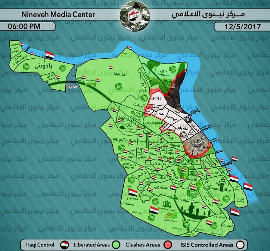 ISIL - Mosul - karta