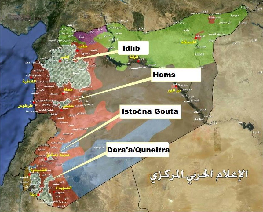 Zone za de-eskalaciju sukoba u Siriji