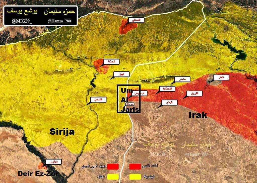 Karta istoka Sirije