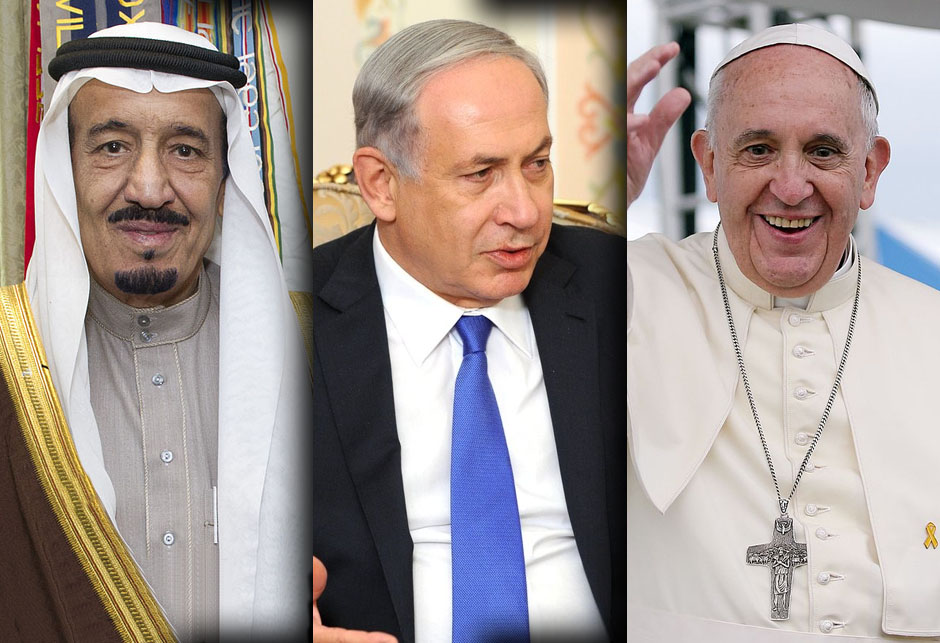 Netanyahu - Salmane - Francis