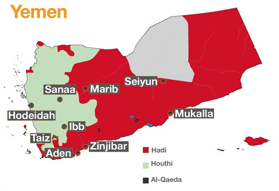 Sukobljene strane u Jemenu