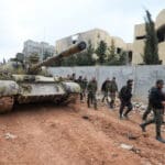 Sirijska vojska kraj tenka