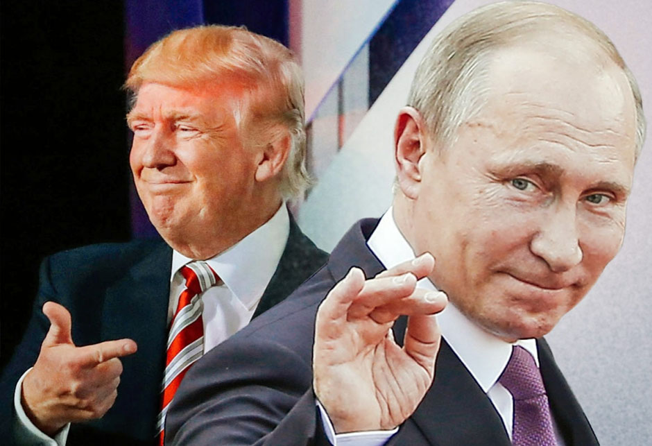 Donald Trump - Vladimir Putin - montaža