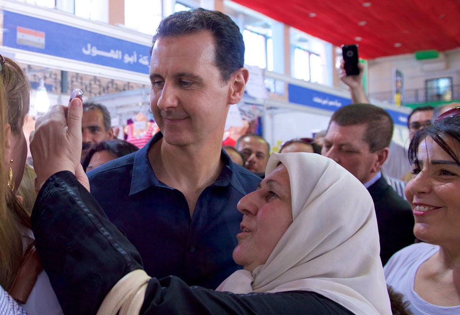 Bashar Al-Assad šeta ulicama Damaska