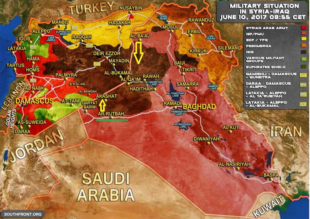 Stanja na frontu - Irak - Sirija