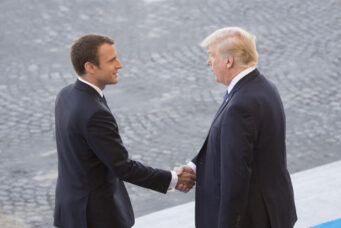Donald Trump i Emmanuel Macron