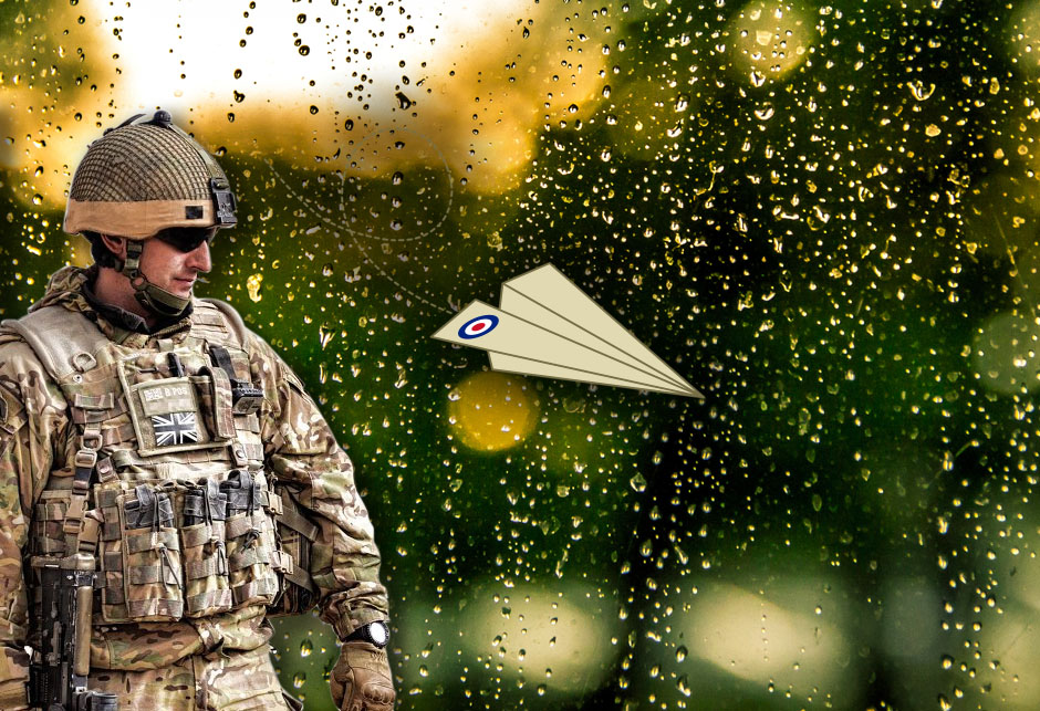 RAF - dron se boji kiše