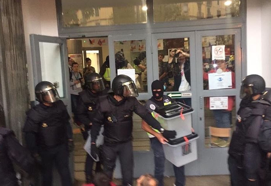 Represija zbog referenduma u Kataloniji Represija zbog referenduma u Kataloniji