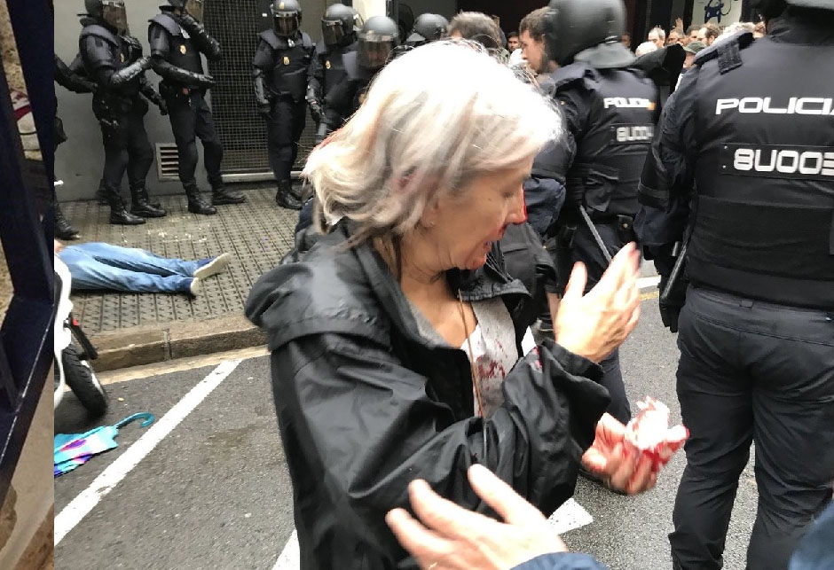 Represija zbog referenduma u Kataloniji