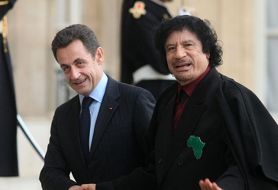 Sarkozy Gaddafi