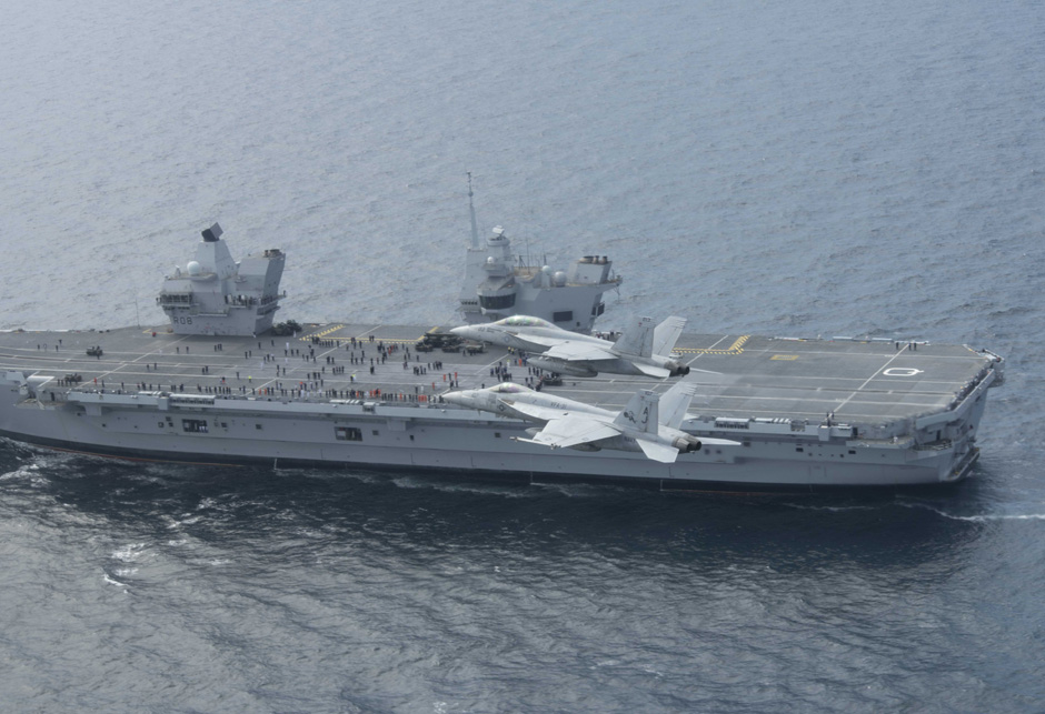 FA18E Super Hornet HMS Queen Elizabeth