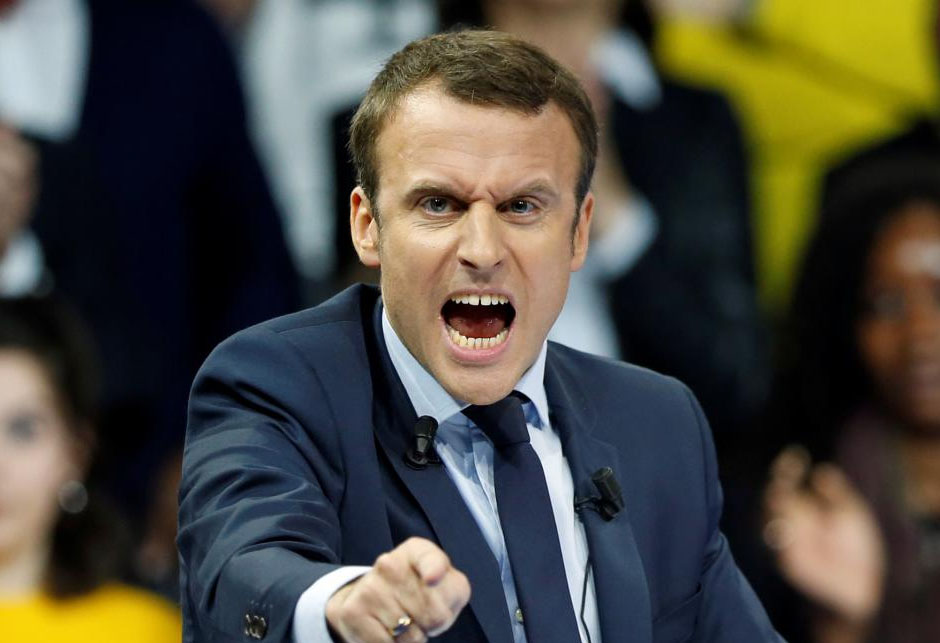 Macron ljut