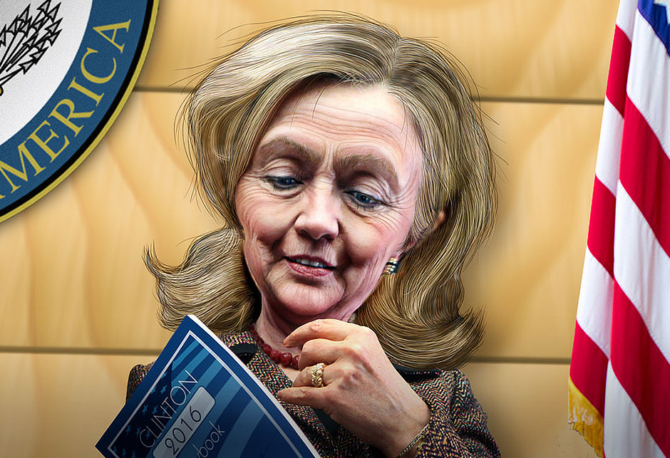 Hillary Clinton - karikatura