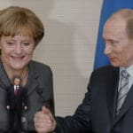 Merkel Porošenko Putin