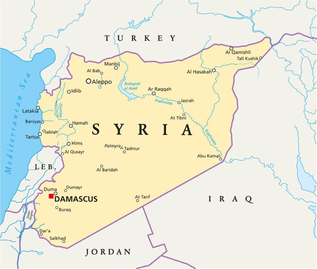 Sirija mapa