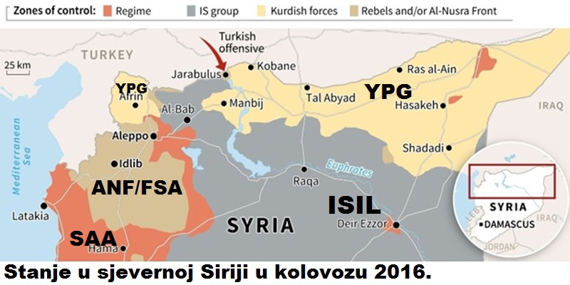 Sirija prije operacije Stit Eufrata