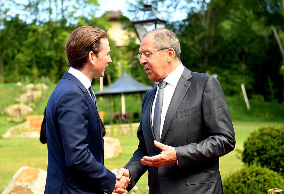 Sebastian Kurz Sergej Lavrov