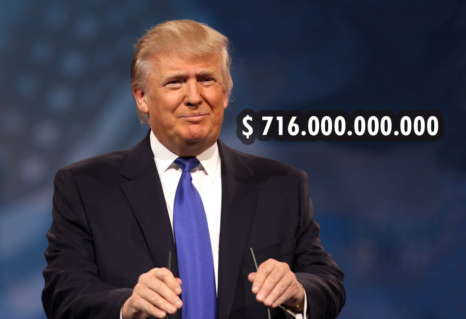 Donald Trump - 716 milijardi dolara