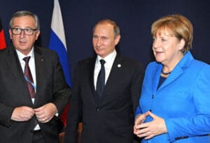 Merkel - Putin - Juncker