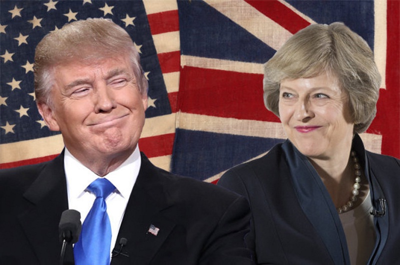 Donald Trump Theresa May