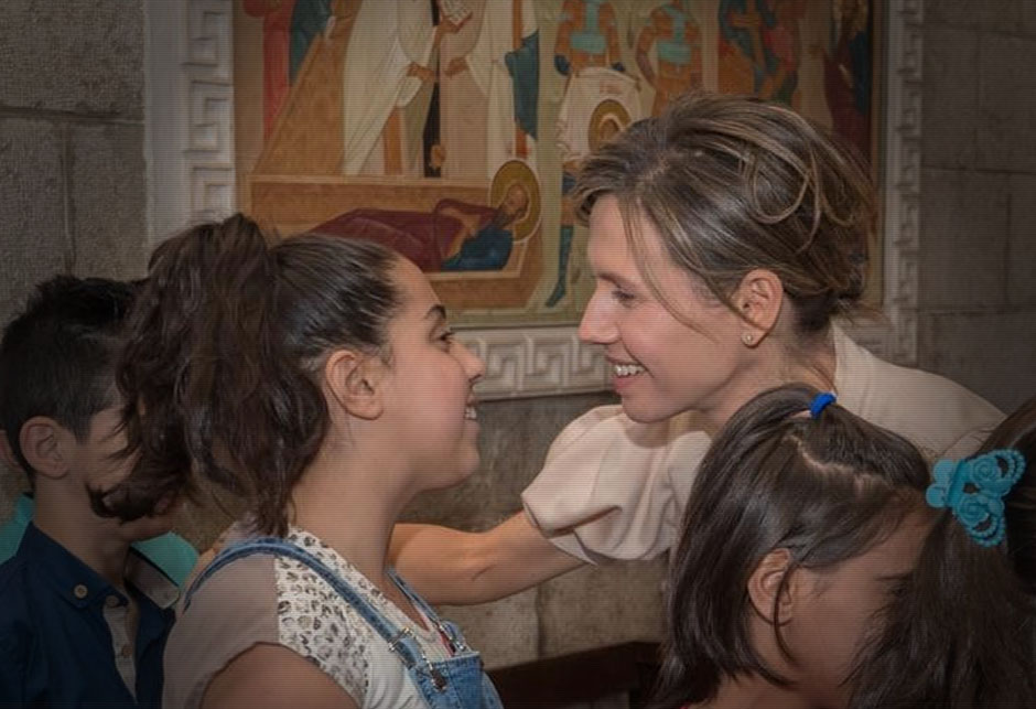 Asma Al-Assad - Uskrs u Siriji - s djecom 2