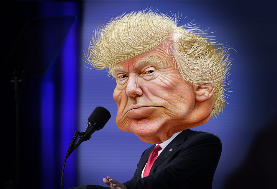 Donald Trump - karikatura
