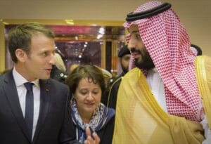 Emmanuel Macron i Mohammad bin Salman