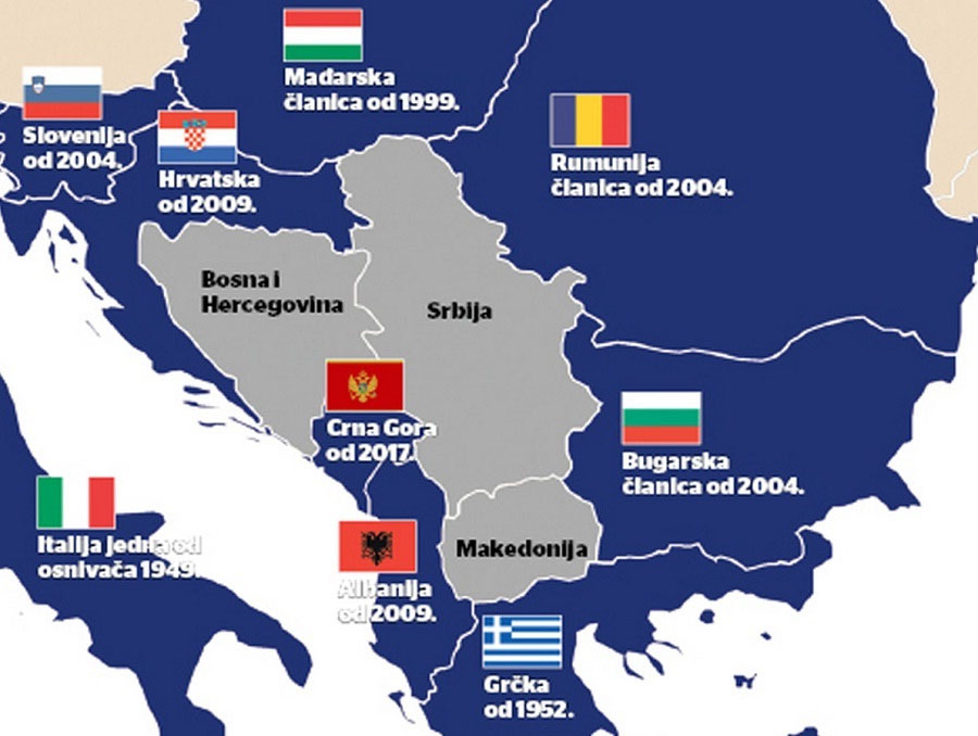 Balkanske članice NATO saveza - datup pristupanja Savezu